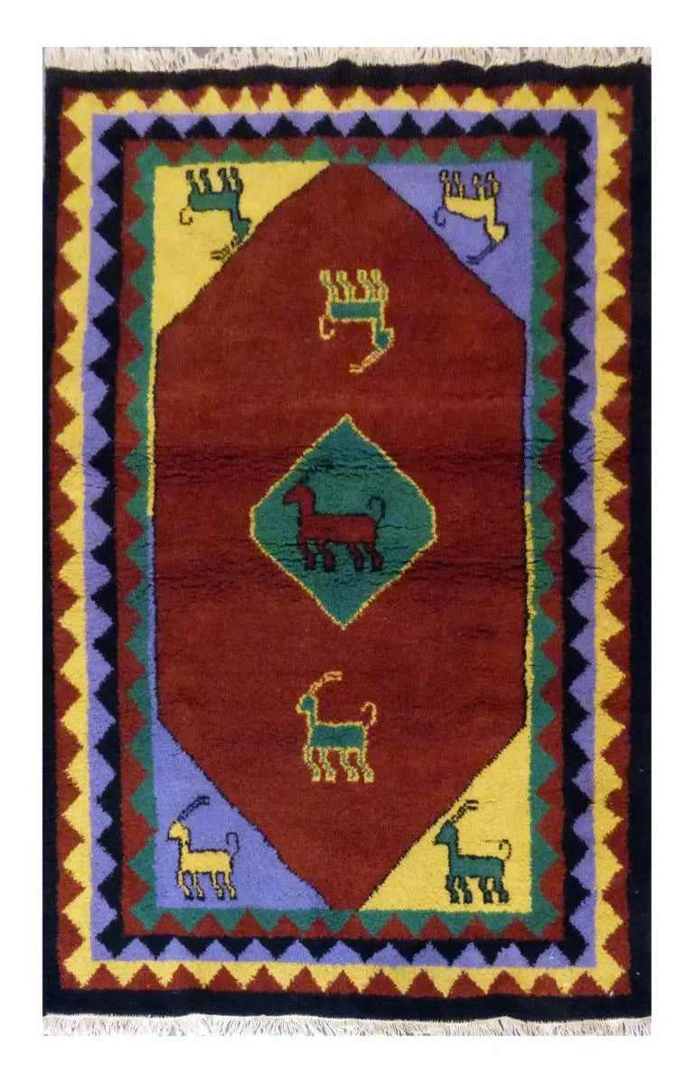 Nepali Modern Hand-Knotted 100% Natural Wool Rug 4'6'' X 6'5'' Pan2975